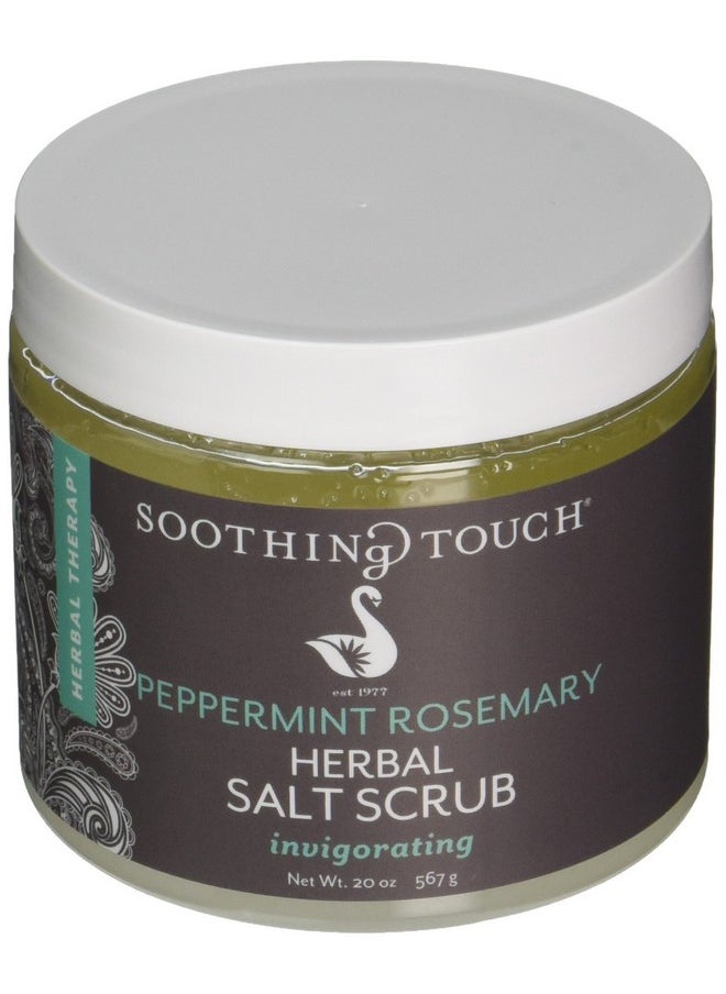Soothing Touch Herbal Salt Scrub, Peppermint Rosemary - 20 Oz