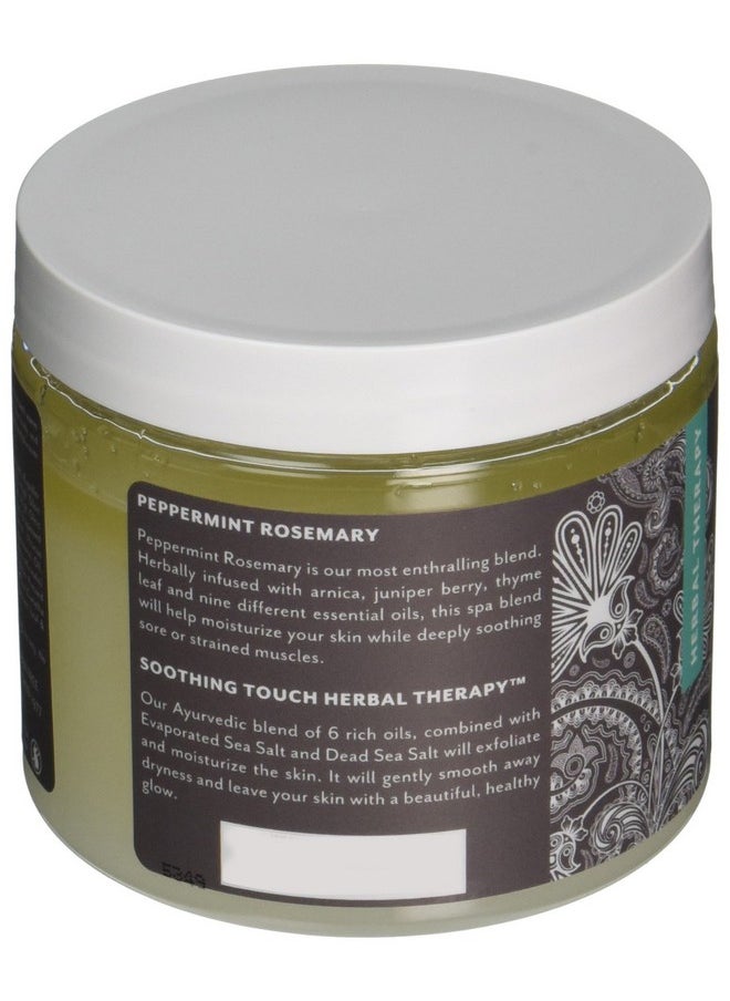Soothing Touch Herbal Salt Scrub, Peppermint Rosemary - 20 Oz