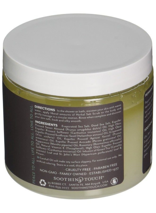 Soothing Touch Herbal Salt Scrub, Peppermint Rosemary - 20 Oz