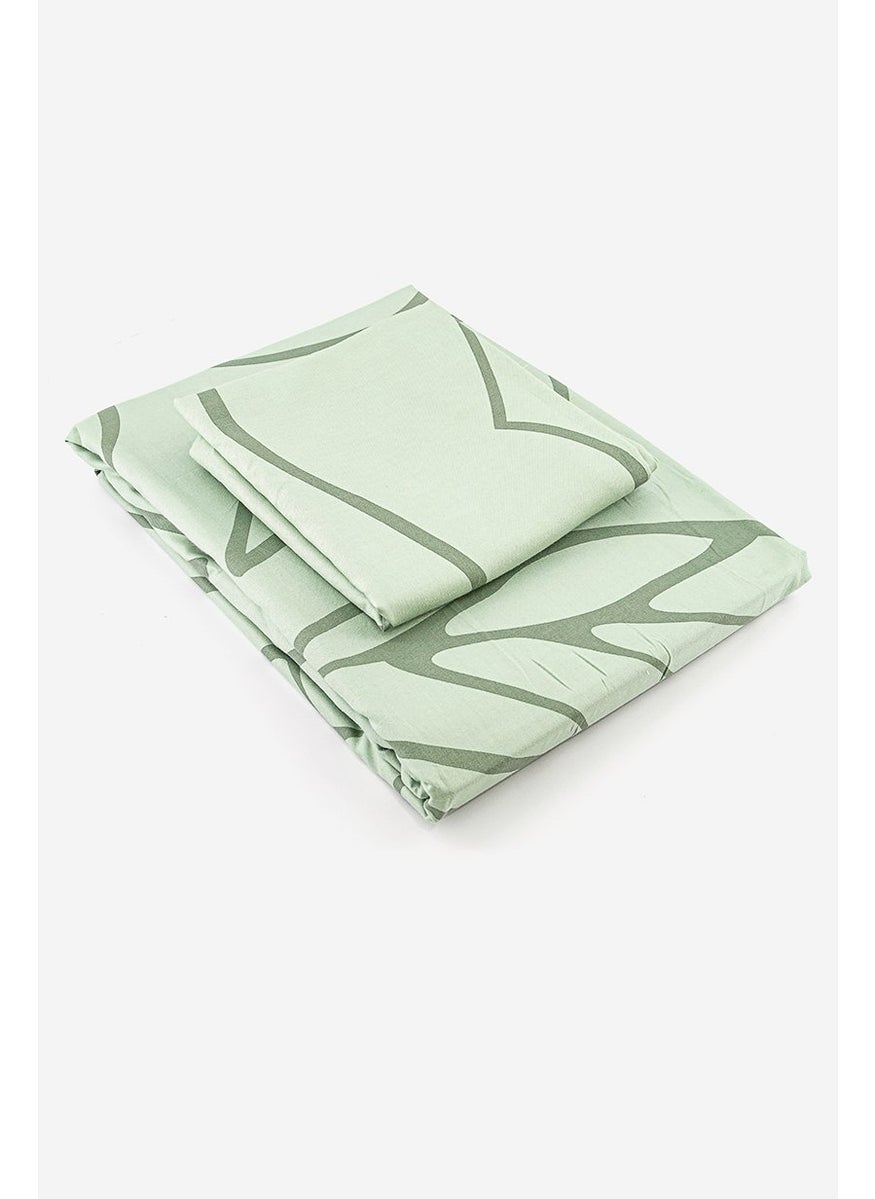 Single Tencel Cotton Duvet Set 155 x 220, Green