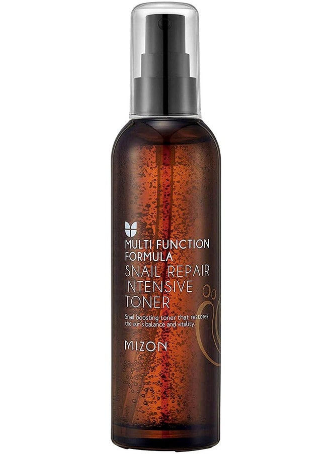 MIZON Snail Repair Intensive Toner, Snail Mucin, Hyaluronic Acid, Adenosine, Centella Asiatica Moisturizer, Wrinkle-Care, Safe Formula, Korean Skincare (3.38 fl oz)