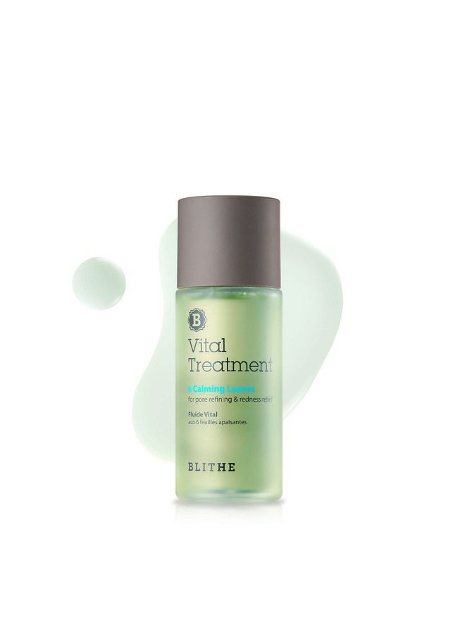 BLITHE Korean Skin Care Products 6 Leaves Clear Essence for Rosacea & Redness Relief, BHA Toner Cooling Moisturizer for Face, Blackhead Treatment, Evening Primrose Wintergreen Green Tea 1.83 Oz