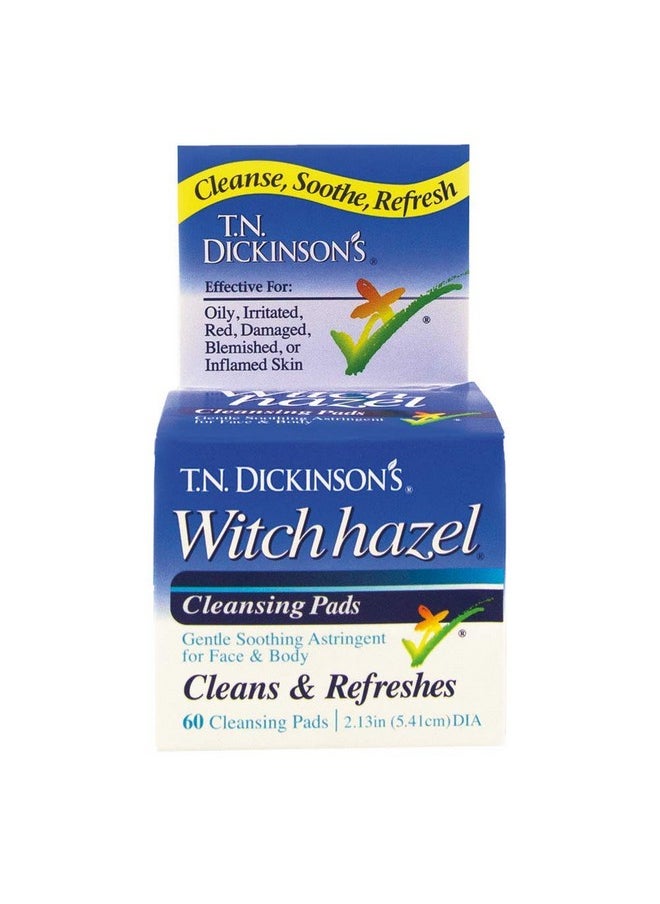 T.N. Dickinson's Witch Hazel Cleansing Pads, 60 Count