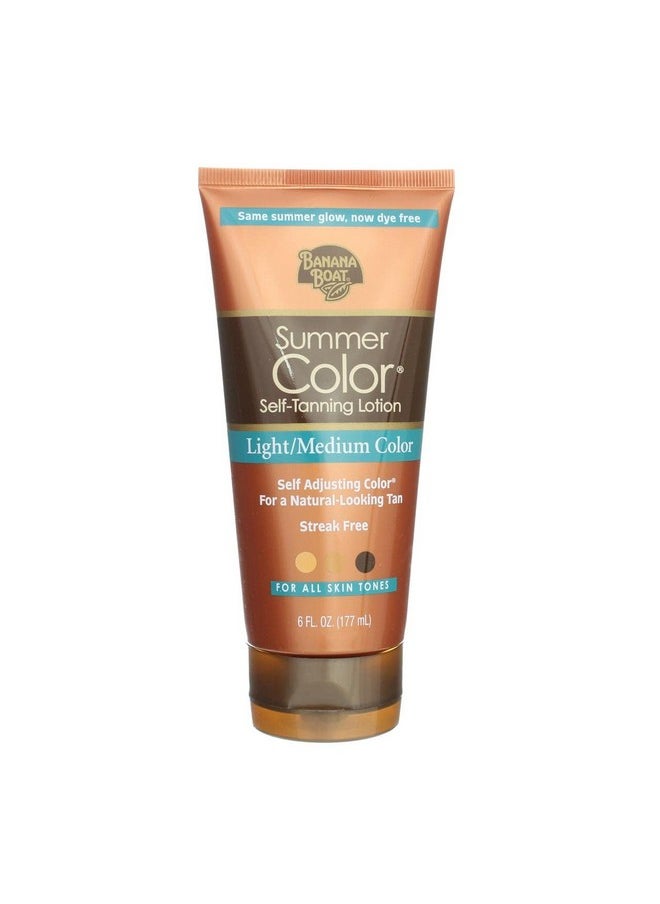 Banana Boat Self-Tanning Lotion, Light/Medium Summer Color for All Skin Tones - 6 Ounce (Pack of 3)