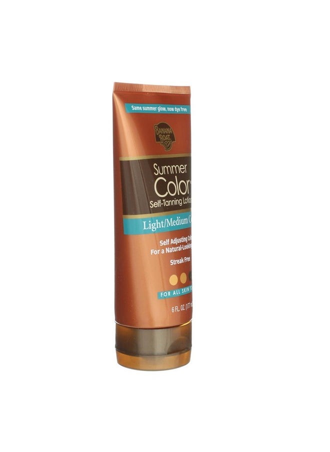 Banana Boat Self-Tanning Lotion, Light/Medium Summer Color for All Skin Tones - 6 Ounce (Pack of 3)