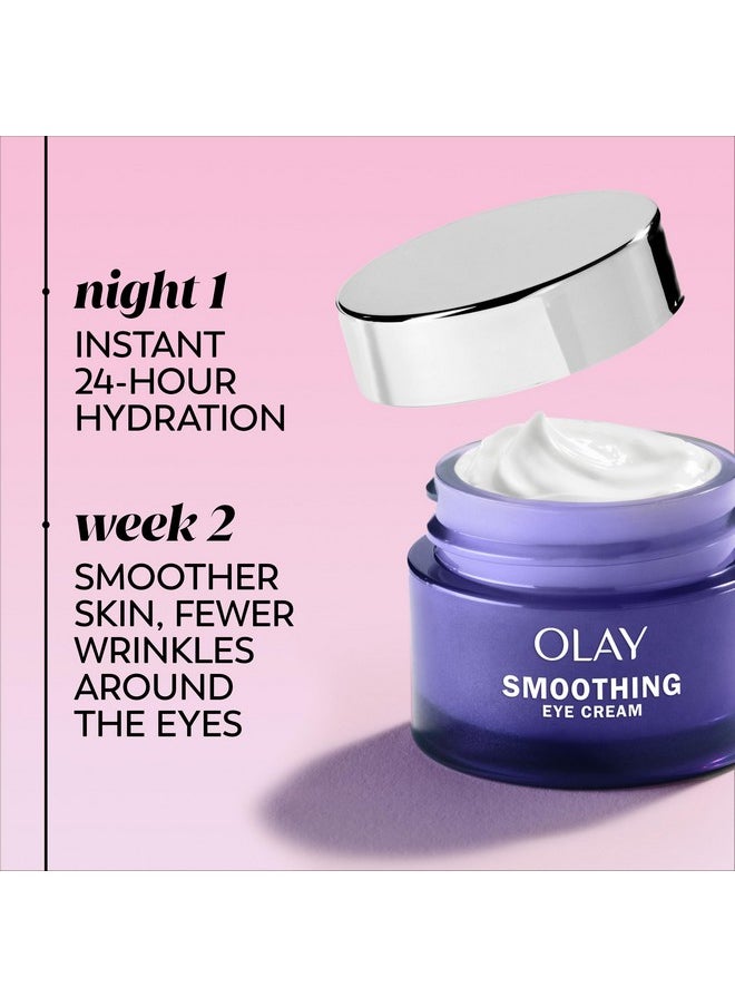 Olay Retinol 24 Night Smoothing Eye Cream, Fragrance-Free, 0.5 Fl Oz