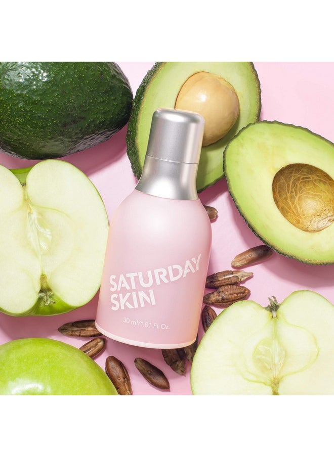 Saturday Skin Wide Awake Brightening Cream Illuminating Eye Cream for Wrinkles, Puffy Eyes+Dark Circles Lightweight, Moisturizing, Deeply Hydrates, Anti Aging Reduce Fine Lines 1.01 Fl Oz (30ml)
