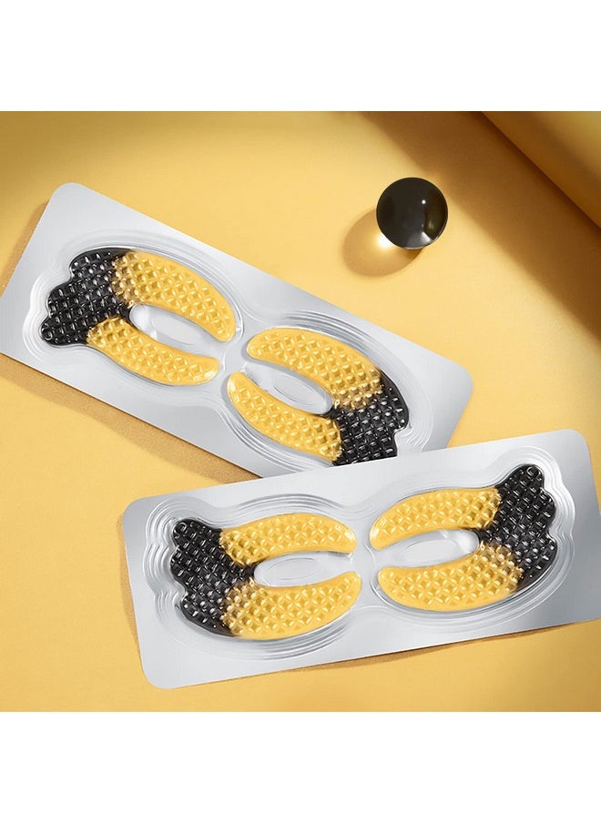 ICANdOIT 24K Gold Eye Mask For Dark Circles&Puffiness,Anti-Aging,Anti-Wrinkle With Hyaluronic Acid and Collagen,Eye Zone Care Eye Patches for All Skin Types,21Pairs