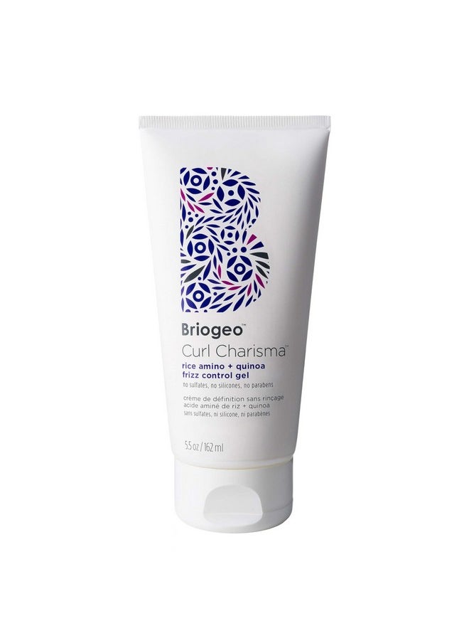 Briogeo Curl Charisma Rice Amino + Quinoa Frizz Control Gel, Curl Defining Styler for Wavy, Curly and Coily Hair Textures,Medium Hold, Frizz Control, Vegan, Cruelty-Free, 5.5 oz