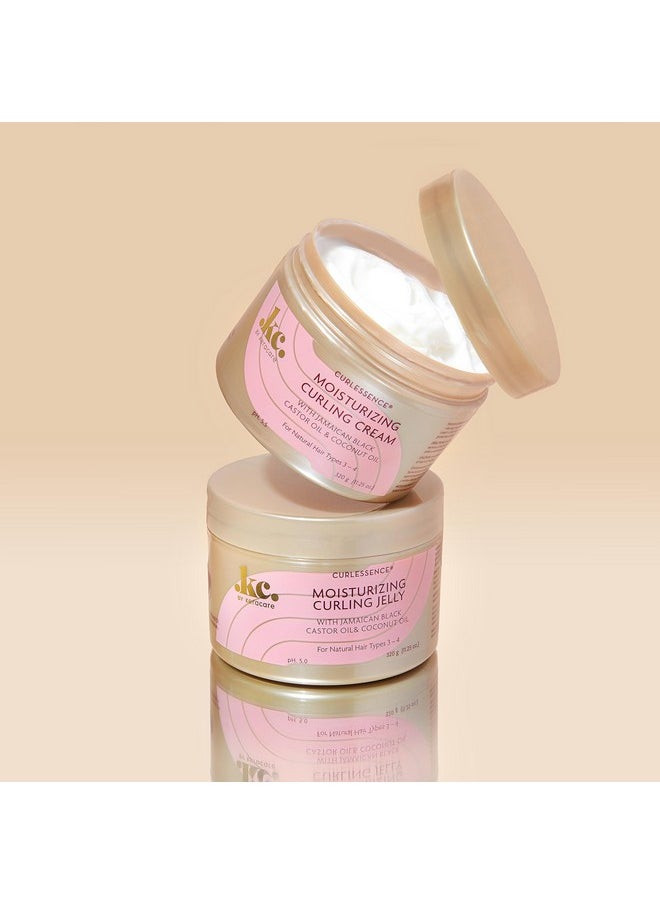 KeraCare CurlEssence Moisturizing Coconut Curling Cream - With Jamaican Black Castor Oil & Coconut Oil - For Curly Hair - SIlicone and Paraben Free - 11.25 oz