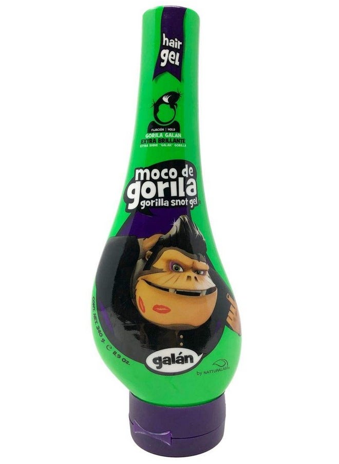 Moco de Gorila Galan Hair Gel | Extra Brillante Hair Styling Gel for Extreme Long-lasting Hold, Gorilla Snot Gel is the Ultimate Hair Gel to bring Shine to any Hairstyle; 11.9 oz Squizz Bottle