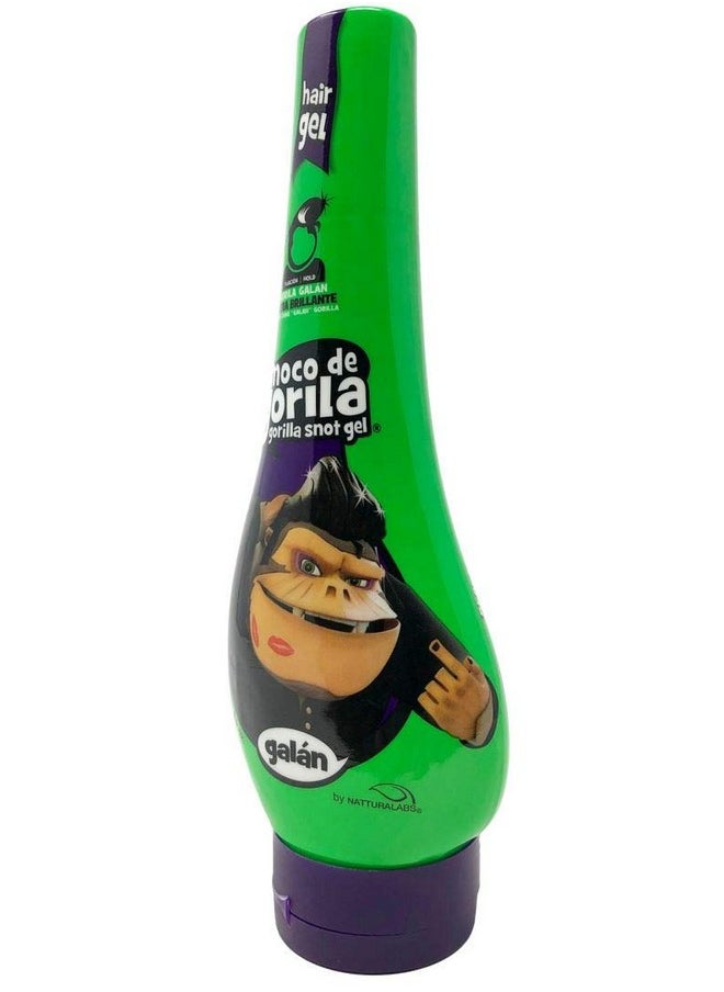 Moco de Gorila Galan Hair Gel | Extra Brillante Hair Styling Gel for Extreme Long-lasting Hold, Gorilla Snot Gel is the Ultimate Hair Gel to bring Shine to any Hairstyle; 11.9 oz Squizz Bottle