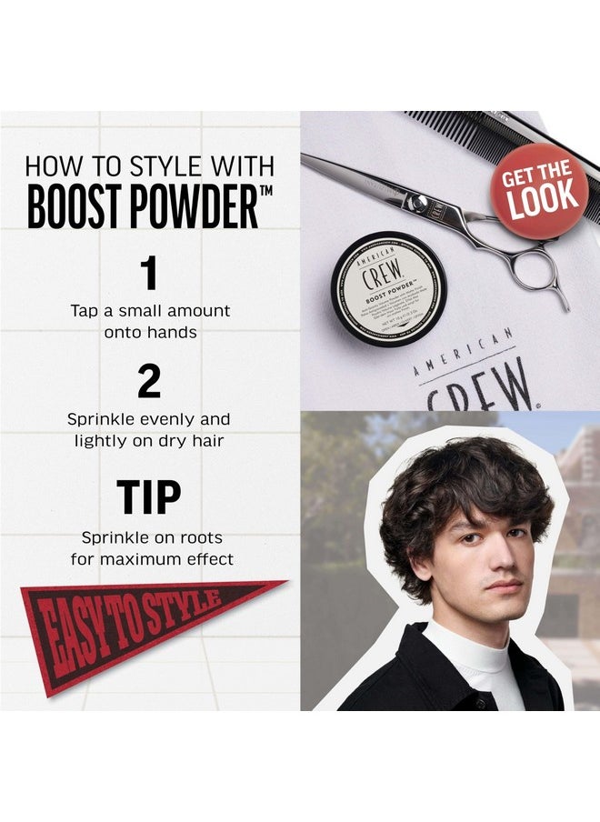 American Crew Men's Hair Boost Powder, Provides Lift & Volume, 0.3 Oz (Pack of 1)