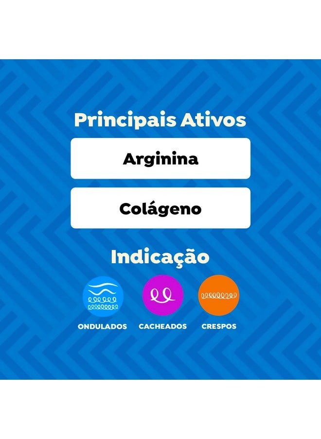 Salon Line - Linha SOS Cachos (Arginina) - Ativador de Cachos Reconstrucao 500 Gr - (SOS Curls (Arginine) - Reconstruction Curl Activator Net 17.63 Oz)