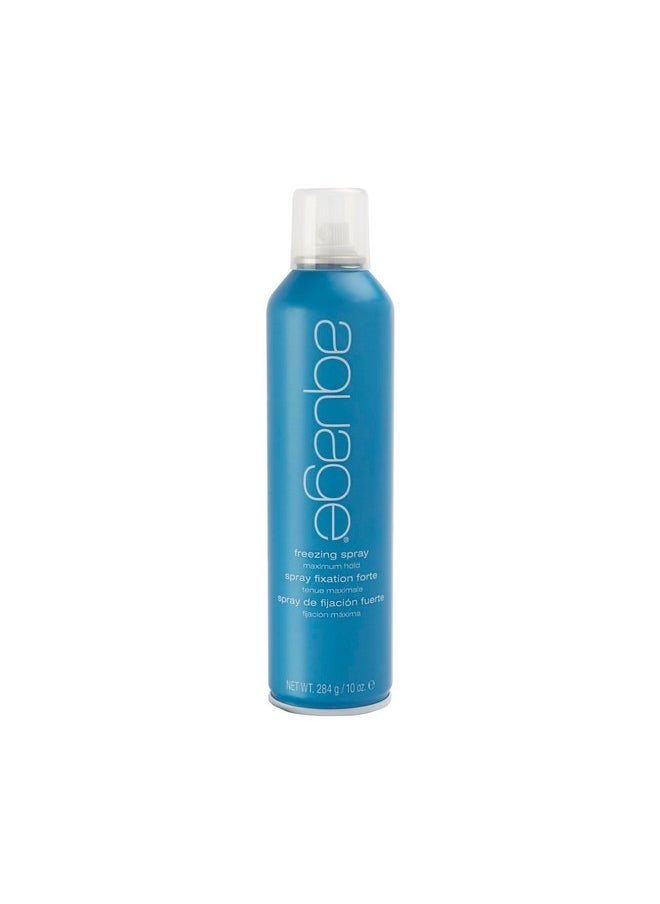 AQUAGE Freezing Spray, 10 Oz, Powerful Hold Hairspray, Non-Sticky, Provides Humidity Resistance and Maximum Shine, The Ultimate Tool for Long Lasting Style Retention
