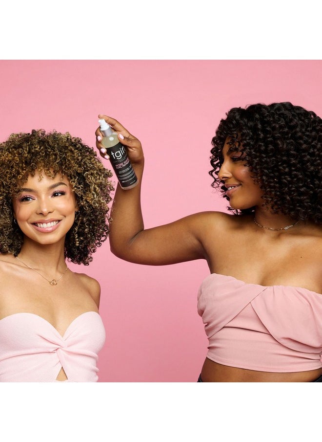 tgin Rose Water Curl Refresher for Curly, Coily, and Wavy Hair, with Acai Berries, Moisturizes and Soothes Dry Hair and Scalp, Braids, Protective Styles, and Locs, 8 fl oz