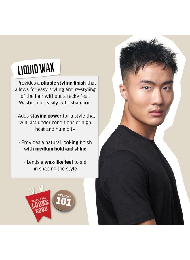 American Crew Men's Hair Wax, Liquid Wax, Medium Hold with Medium Shine, 5.1 Fl Oz