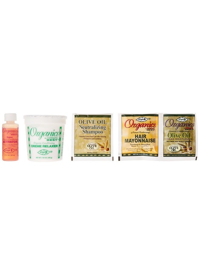 Originals By Africa's Best Olive Oil Conditioning Relaxer System 2-Pack, Helps Repair, Rebuild and Restore Your Hair's Elasticity and Softens & Shines, Designed for Coarse Hair Textures