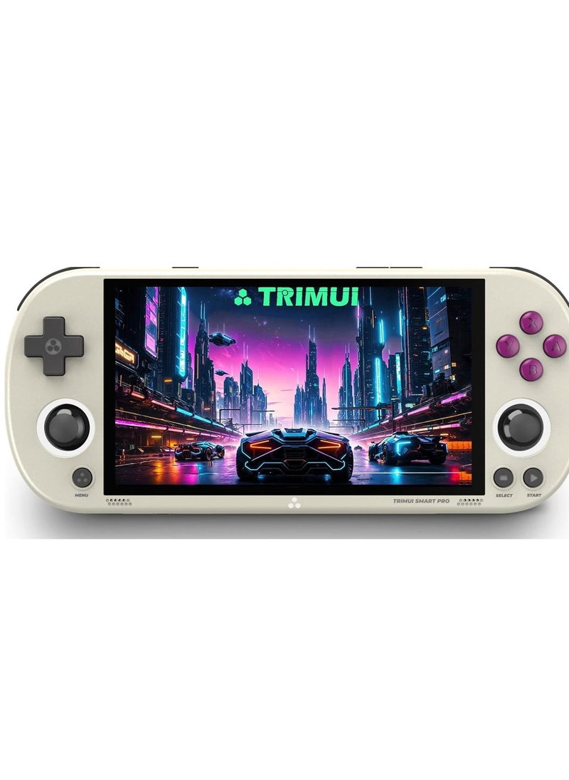 Trimui Smart Pro Handheld Game Console 4.96”IPS Screen Linux System Joystick RGB Lighting Smartpro Retro Video Game Player Gift 128 GB SD Card