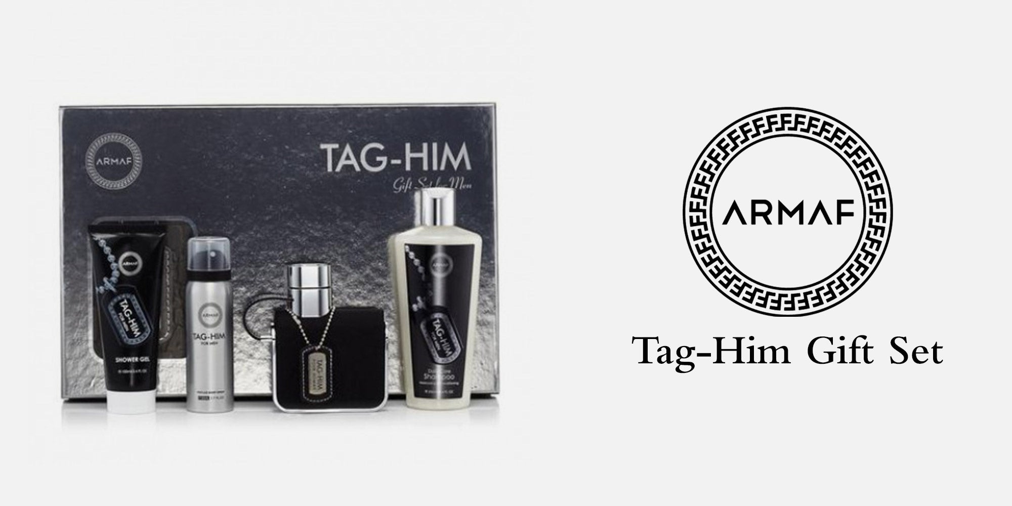 Tag Him Gift Set (EDT Spray 100ml, Shower Gel 100ml, Shampoo With Conditioner 250ml, Perfume Body Spray 50ml)
