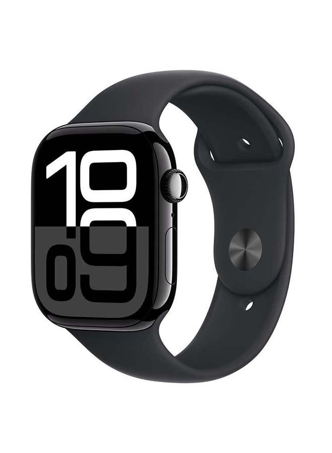 Watch Series 10 GPS 42MM Jet Black Aluminium Case with Black Sport Band SM Jet Black Aluminium