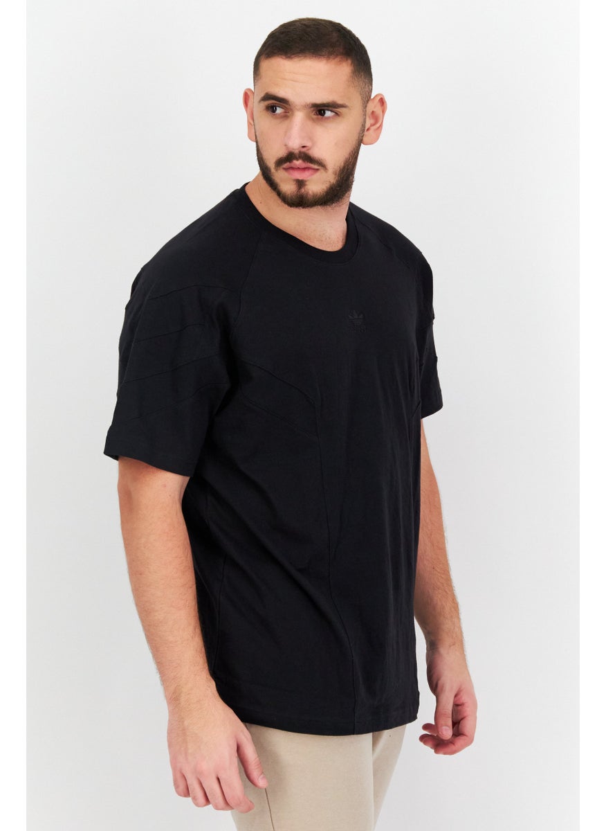 Men Sport Fit Short Sleeve Training T Shirt, Black