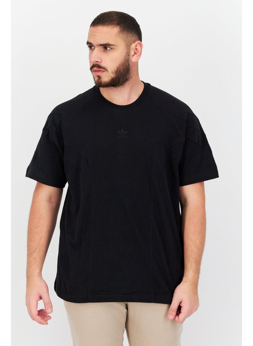 Men Sport Fit Short Sleeve Training T Shirt, Black