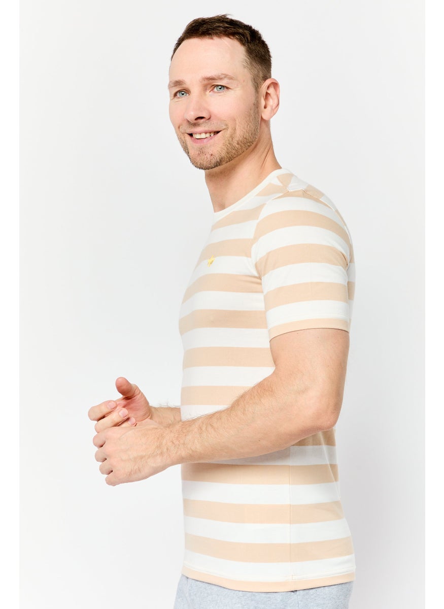 Men Sportswear Fit Short Sleeves Outdoors T-Shirt, Multicolor