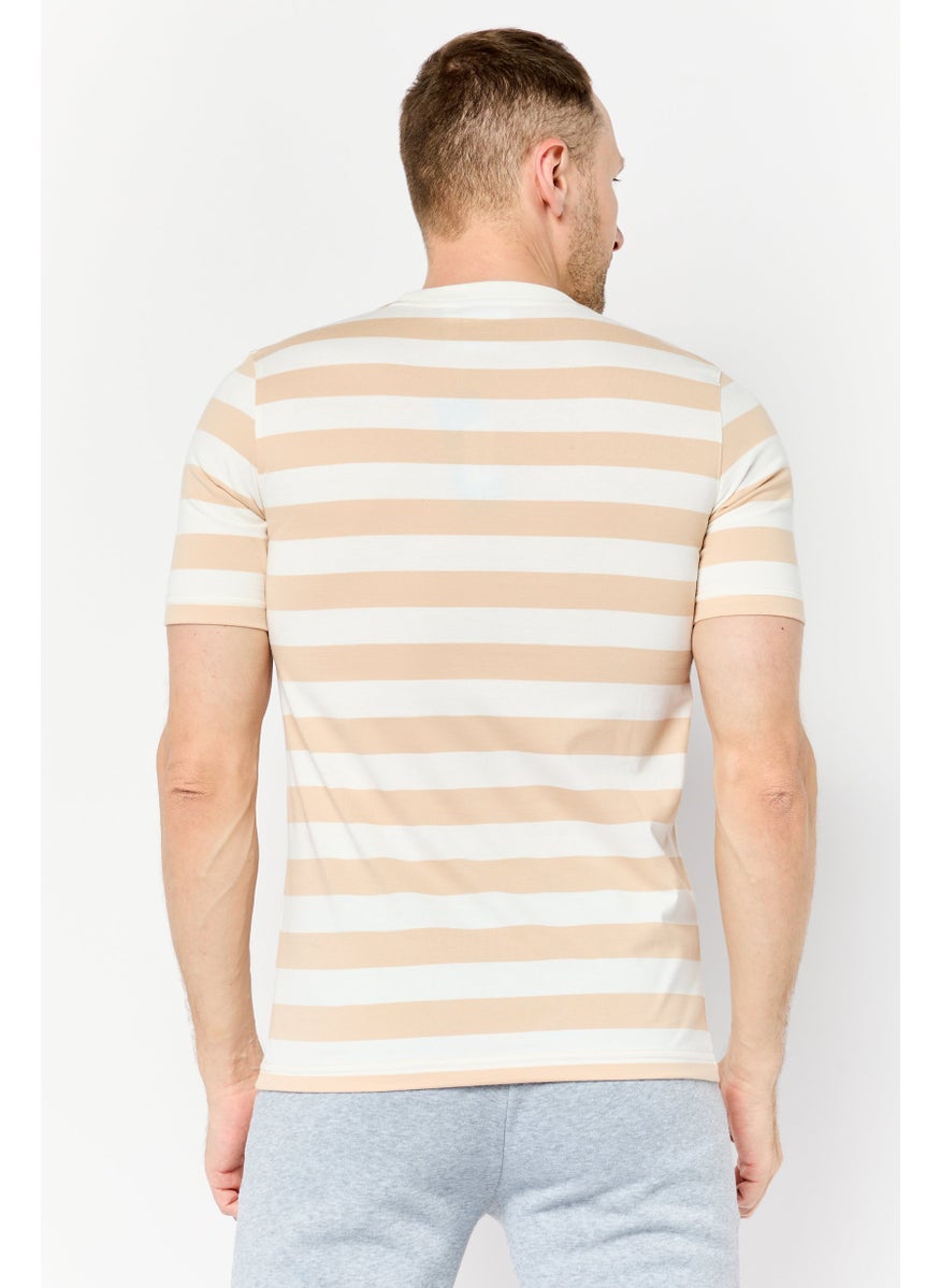 Men Sportswear Fit Short Sleeves Outdoors T-Shirt, Multicolor