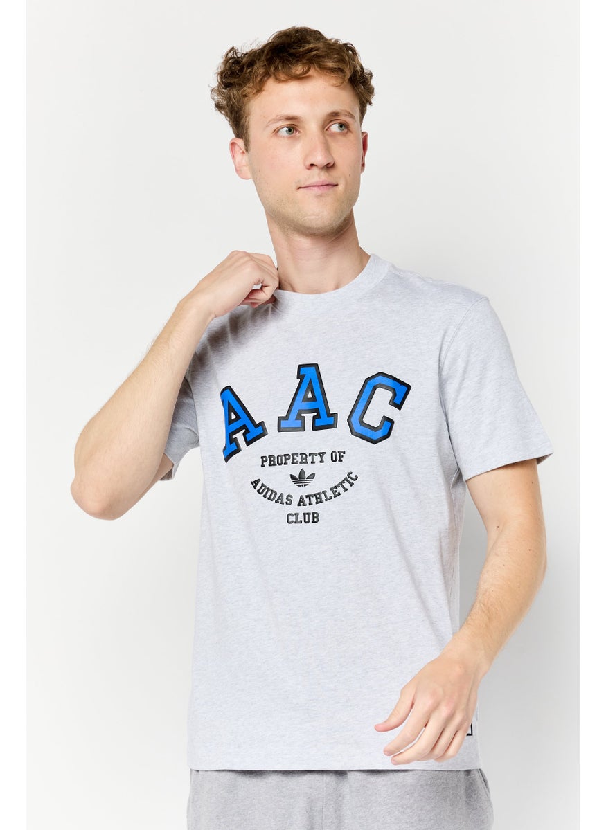 Men Sportswear Fit Short Sleeve Outdoor T-shirt, Grey