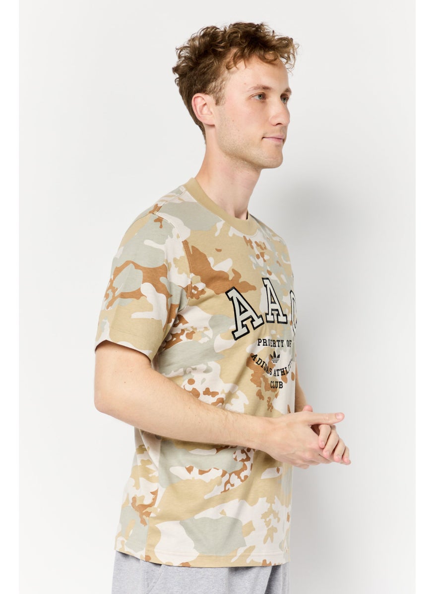 Men Sportswear Fit Short Sleeve Outdoor T-shirt, Multicolor
