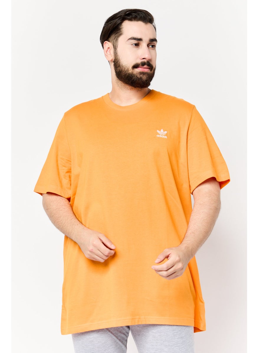 Men Sportswear Fit Short Sleeves Training T-shirt , Orange