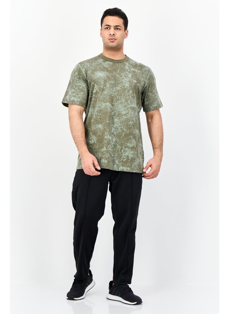 Men Sportswear Fit Short Sleeve Outdoor T-shirt, Olive