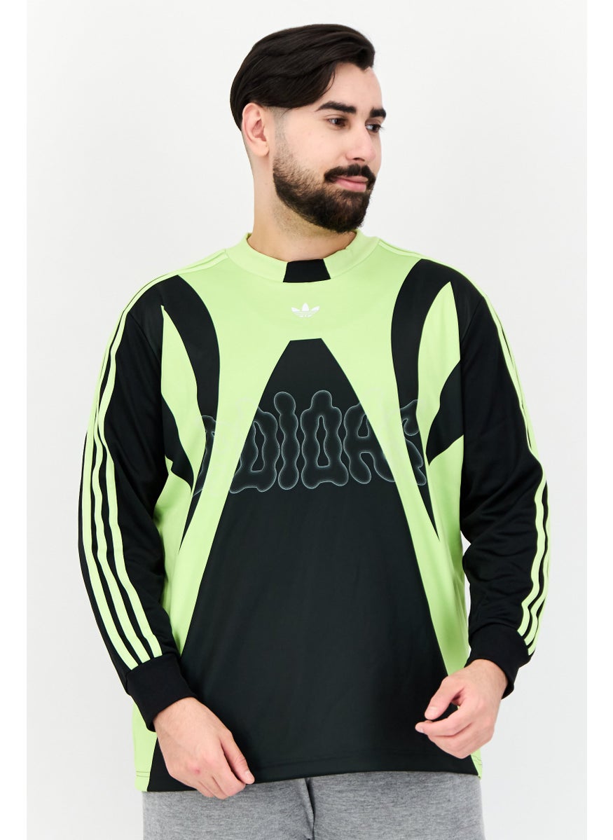 Men Sportswear Fit Long Sleeve Goalie Training T-Shirt, Multicolor