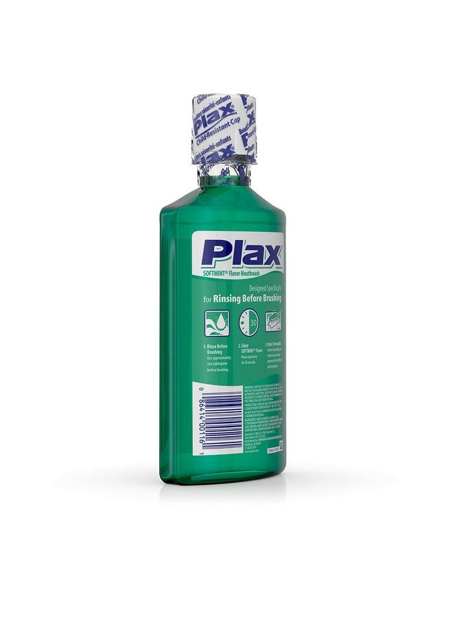Plax Advanced Formula Plaque Lossening Rinse, Soft Mint, 16 Fl. Oz