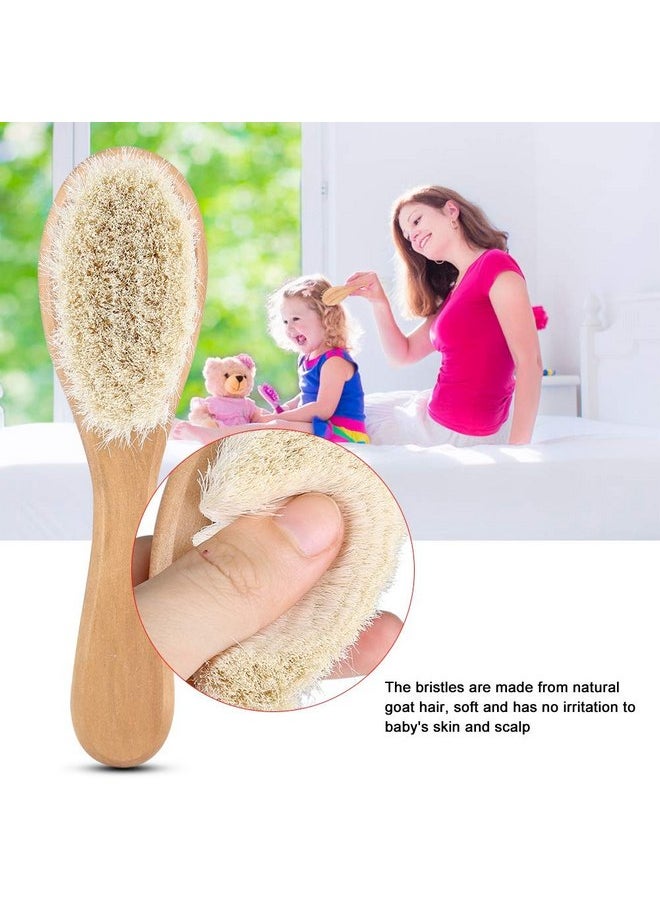 Multifunction Portable Massage Brush, Baby Comb Brush, Natural Goat Hair Comb, Hair Massage for Home