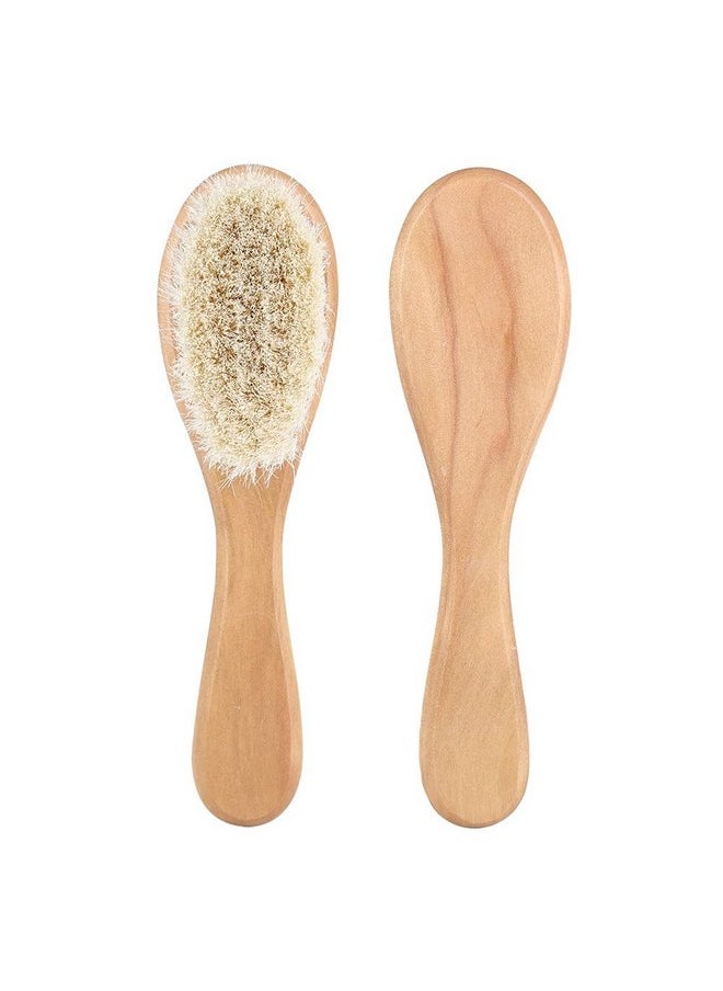 Multifunction Portable Massage Brush, Baby Comb Brush, Natural Goat Hair Comb, Hair Massage for Home