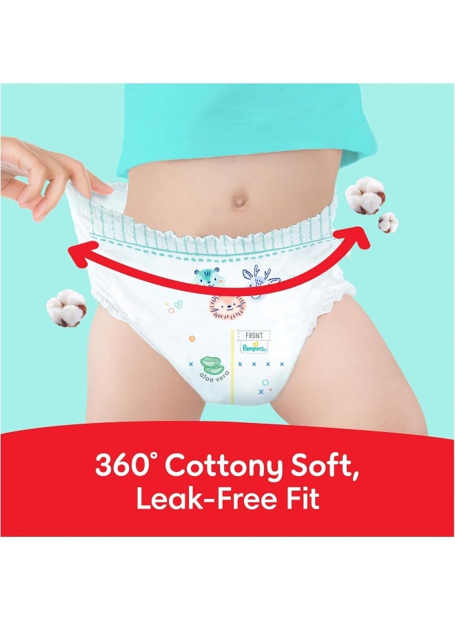 Pampers Ultimate Comfort Pants Diapers, Size 7, 20+kg, Lotion infused with Aloe Vera and Vitamin E, Cottony Soft Fit for up to 100% Leakage Protection, Super Saving Pack, 64 Count