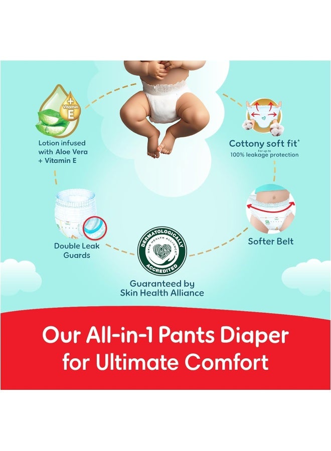 Pampers Ultimate Comfort Pants Diapers, Size 7, 20+kg, Lotion infused with Aloe Vera and Vitamin E, Cottony Soft Fit for up to 100% Leakage Protection, Super Saving Pack, 64 Count