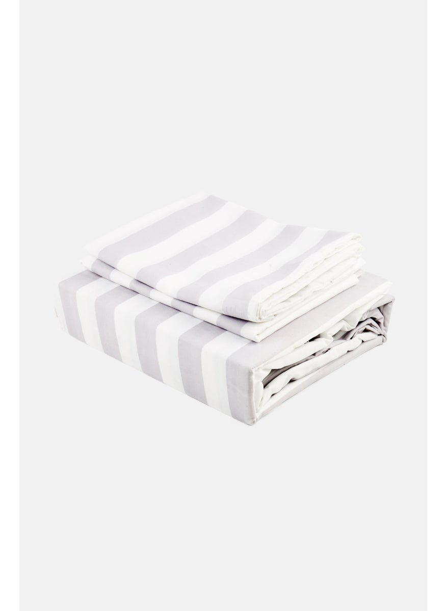 Soft And Rich Stripe Flat Sheet, Multicolor
