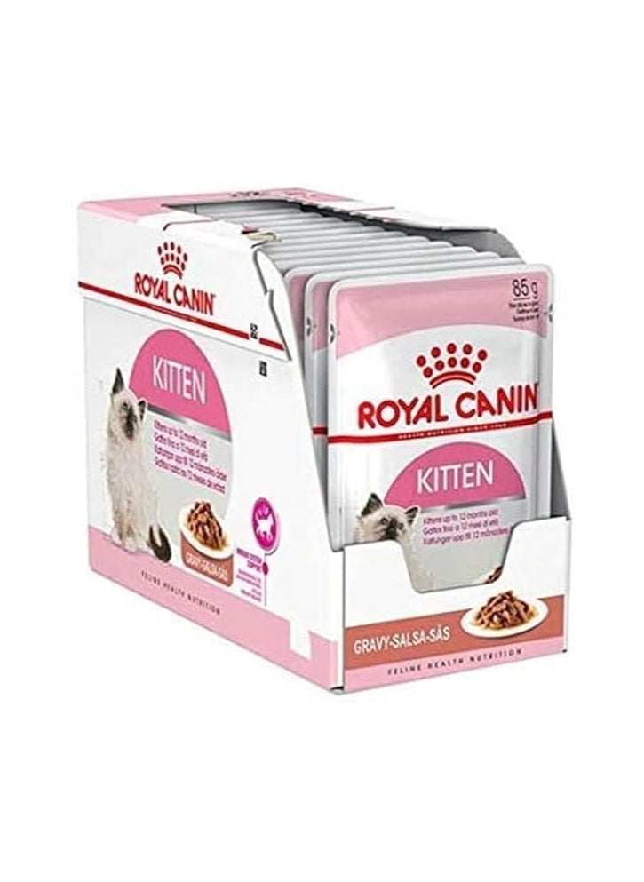 Royal Canin Kitten Growth Bundle – 2kg Dry + 85 gm x 12 Wet Pouches