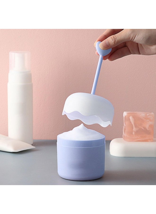 Facial Cleanser Foam Maker Cup Press Facial Cleanser Foam Maker Cup Convenient Cute Multi Functional Application With Versatile Use For Face Body Skincare (Blue)