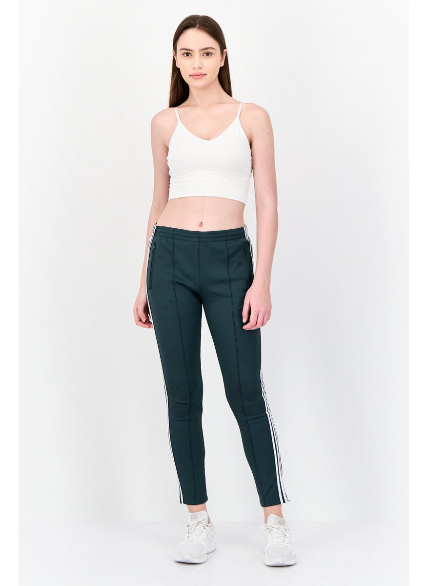 Women Sportswear Fit Outdoor Track Pants, Green