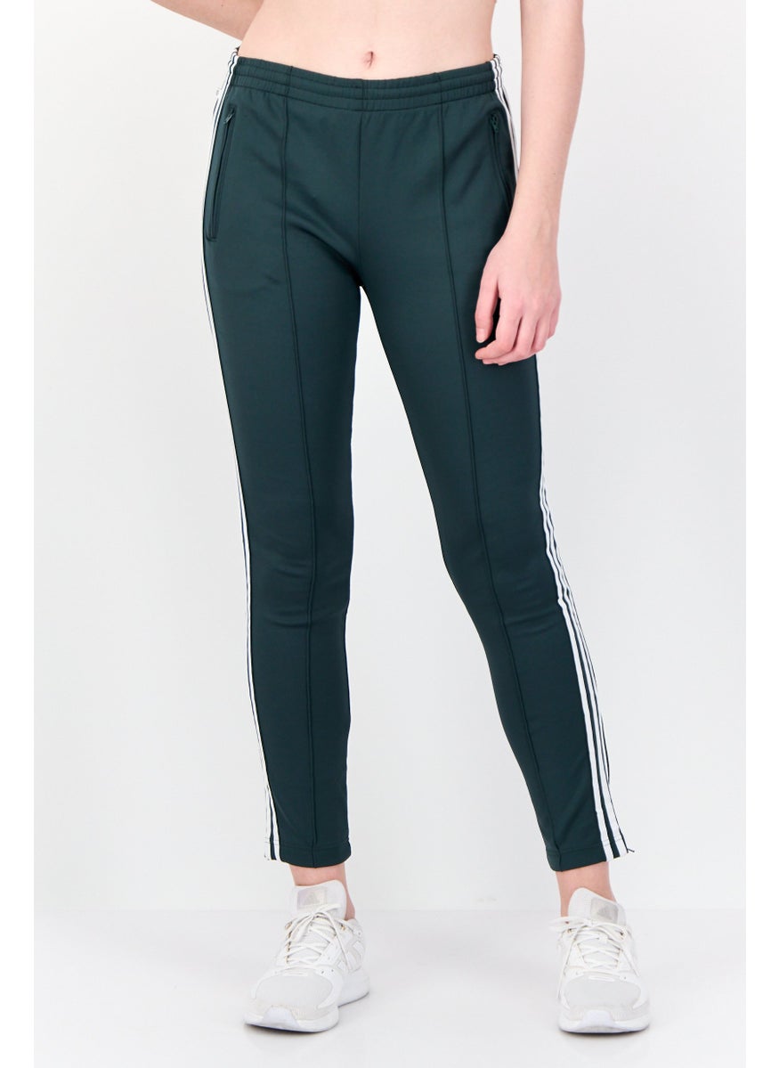 Women Sportswear Fit Outdoor Track Pants, Green