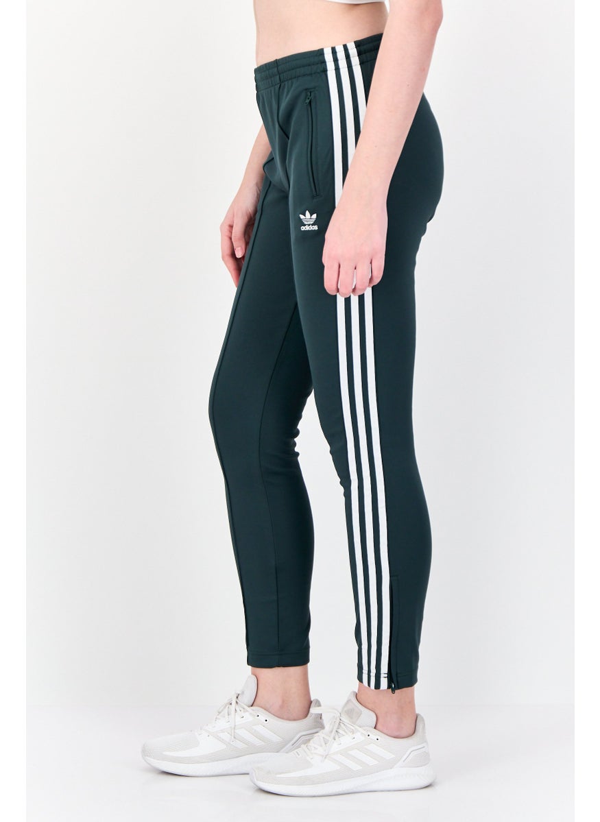 Women Sportswear Fit Outdoor Track Pants, Green