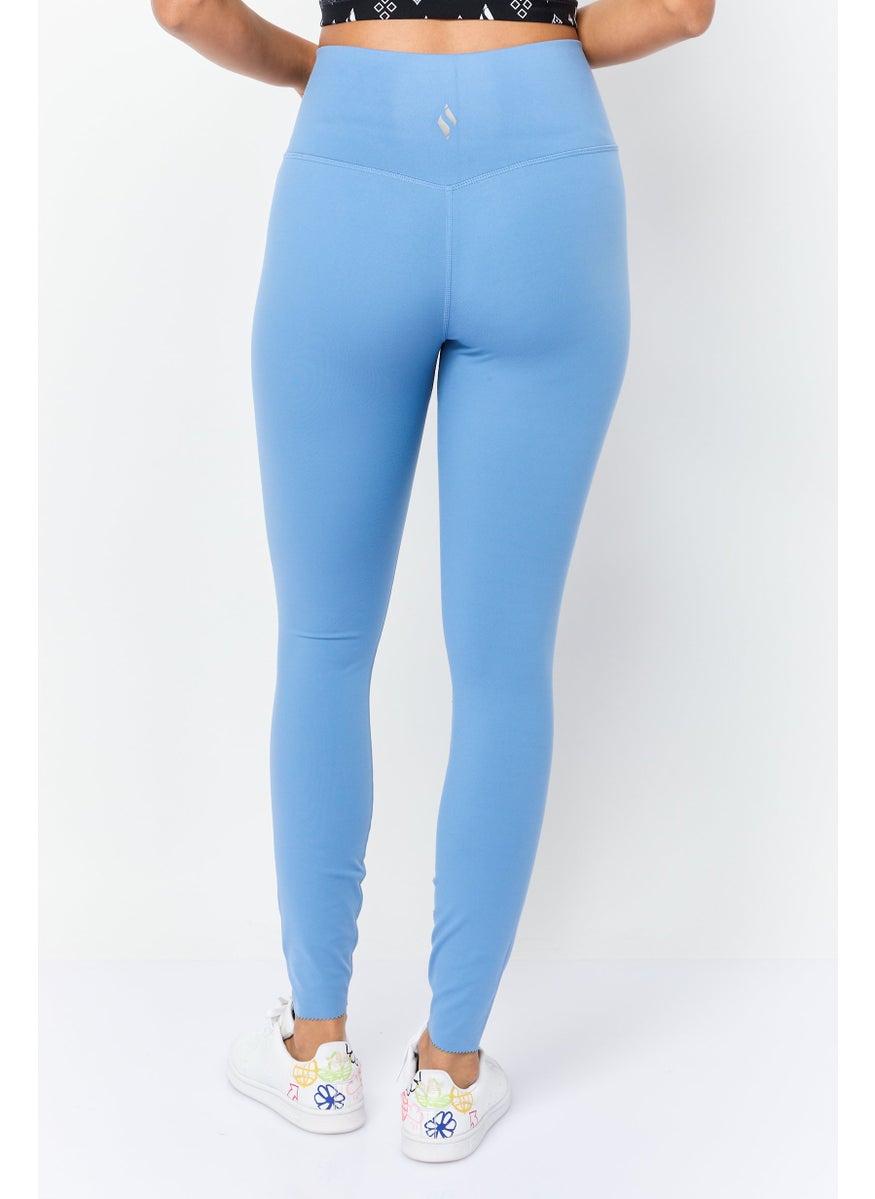 Women Sportswear Fit Walking Leggings, Blue