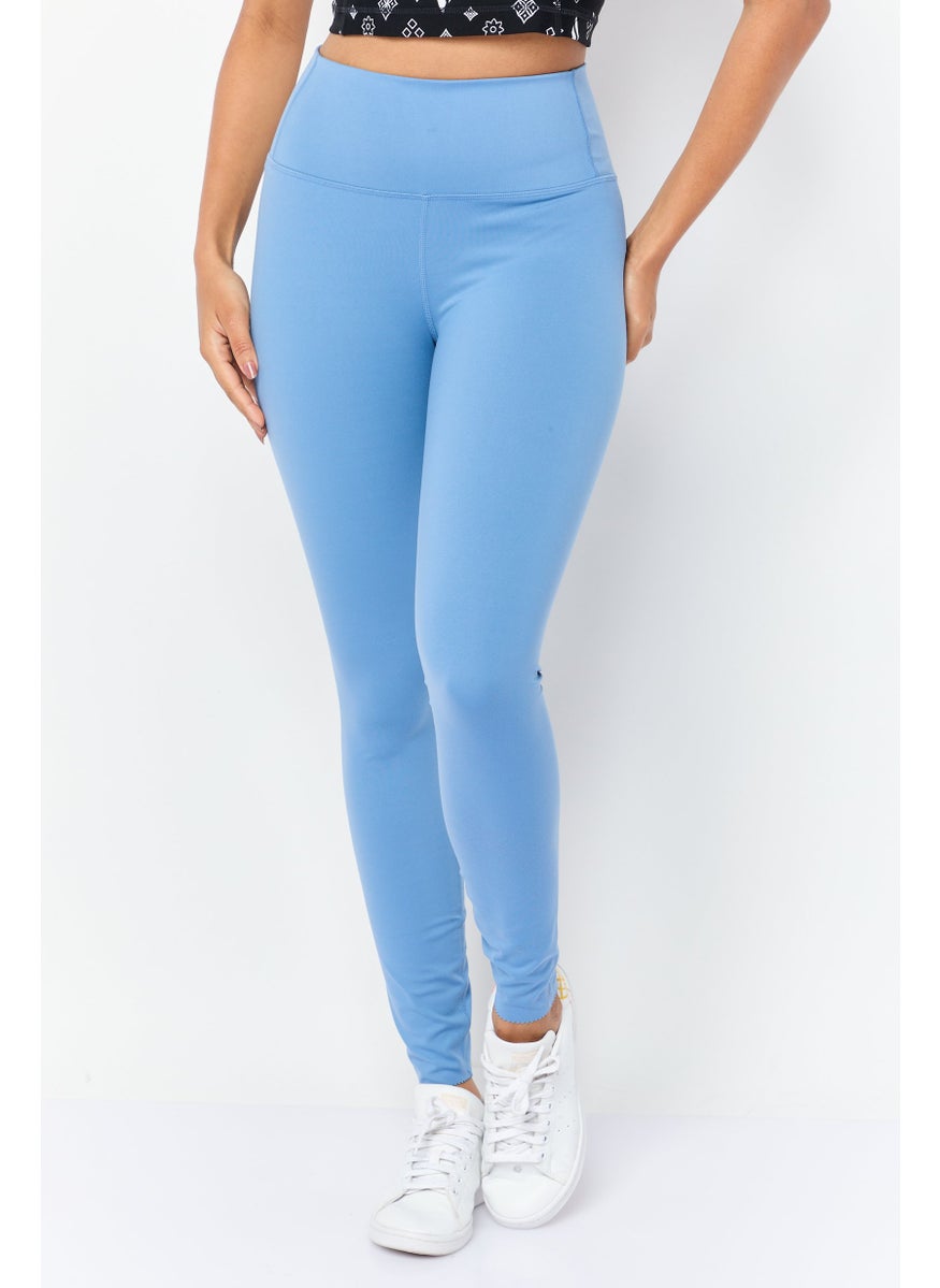 Women Sportswear Fit Walking Leggings, Blue