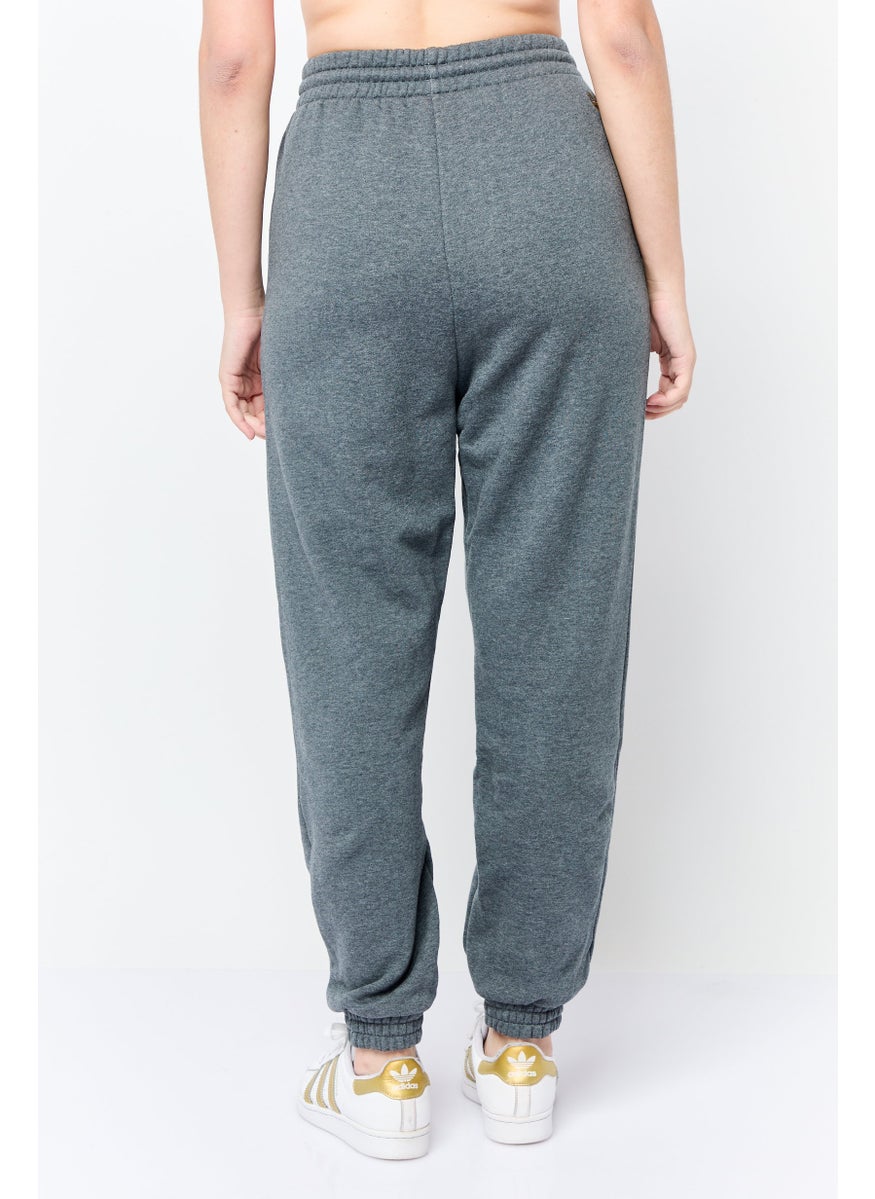 Women Sportswear Fit Drawstring Outdoor Sweatpants, Grey