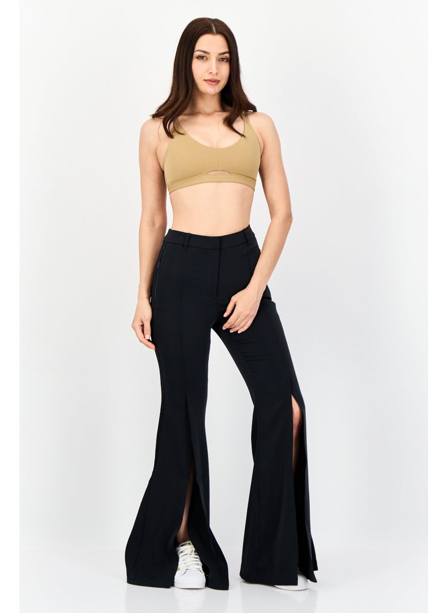Women Sportswear Fit Training Flared Track Pants, Black