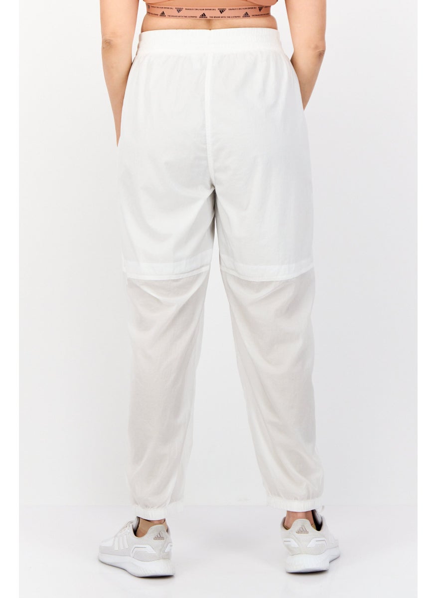 Women Regular Fit Training Track Pants, White